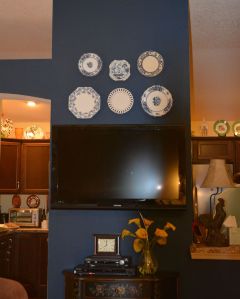 Plates over TV